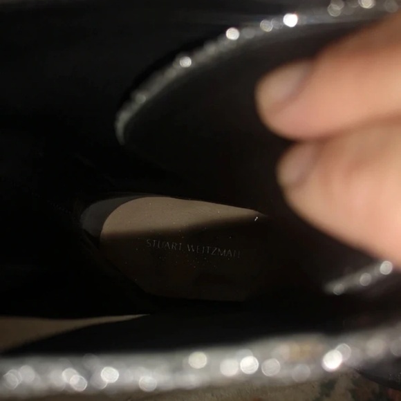 Stuart Weitzman Silver Ankle Boots - Picture 9 of 9
